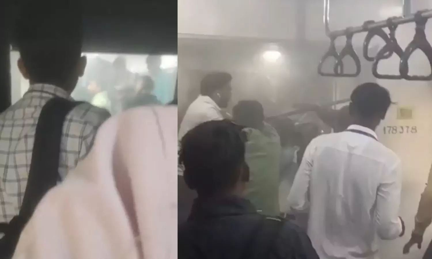 दौंड-पुणे ट्रेन में शॉर्ट सर्किट से लगी आग