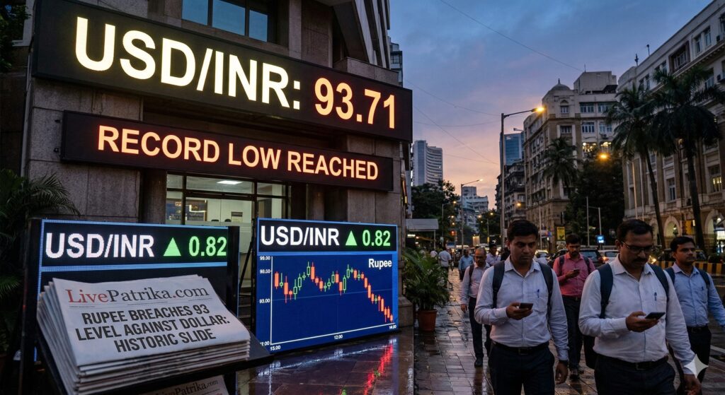 Indian Rupee Hits Record Low Past 93 Against US Dollar: What’s Fueling the Crash? 2 Indian Rupee